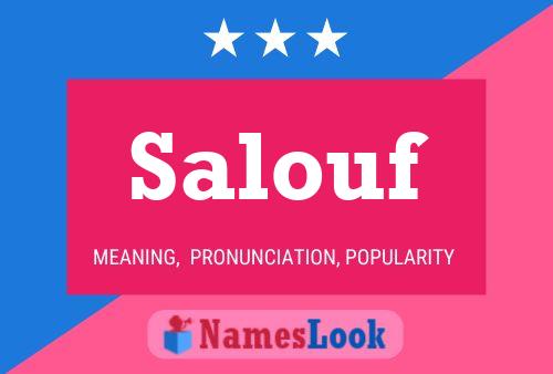 Salouf Name Poster