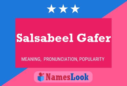 Salsabeel Gafer Name Poster