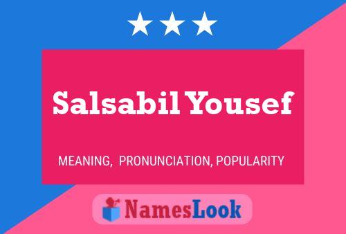 Salsabil Yousef Name Poster