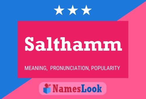 Salthamm Name Poster