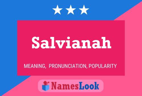 Salvianah Name Poster