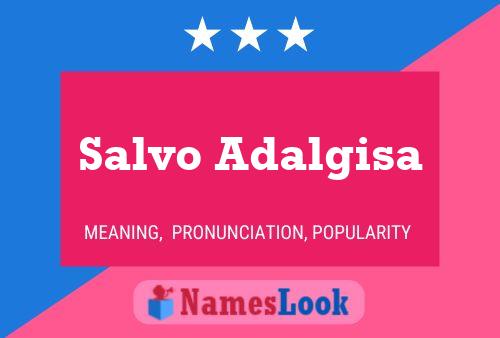 Salvo Adalgisa Name Poster