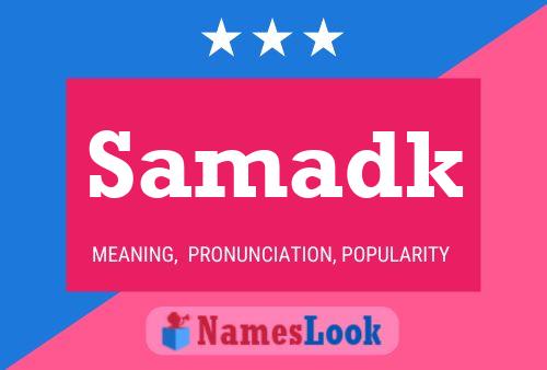 Samadk Name Poster