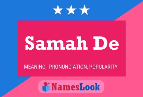 Samah De Name Poster