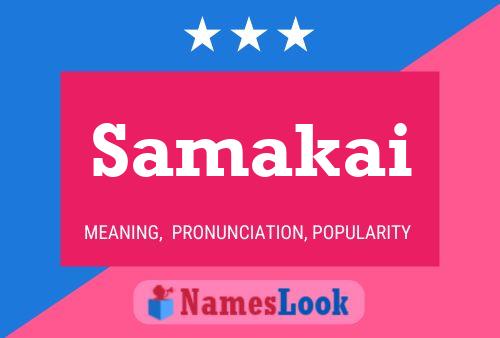 Samakai Name Poster