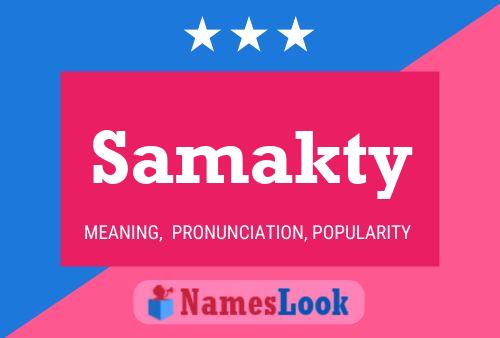 Samakty Name Poster