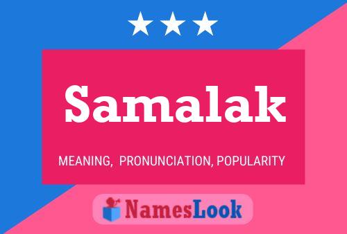 Samalak Name Poster