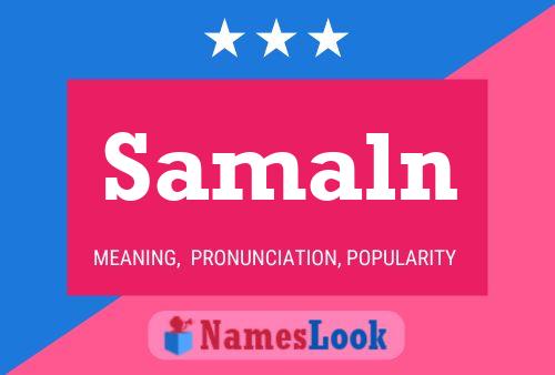 Samaln Name Poster