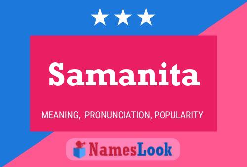 Samanita Name Poster