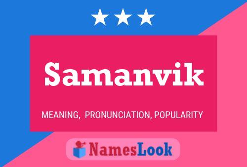 Samanvik Name Poster