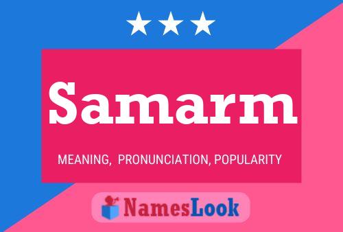 Samarm Name Poster