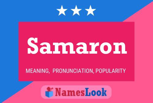 Samaron Name Poster