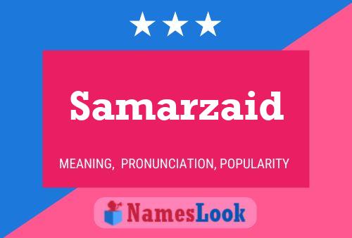 Samarzaid Name Poster