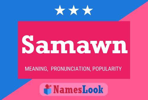 Samawn Name Poster