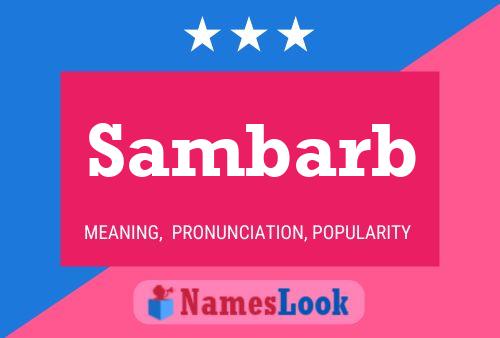 Sambarb Name Poster