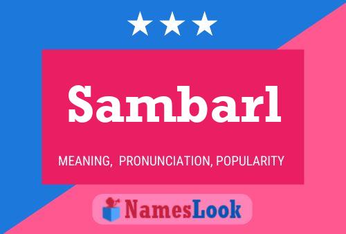 Sambarl Name Poster