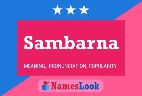 Sambarna Name Poster