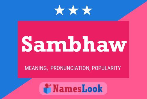 Sambhaw Name Poster