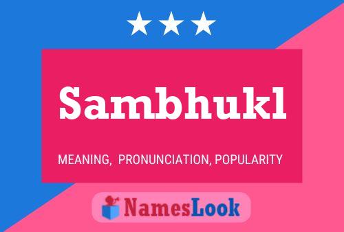 Sambhukl Name Poster