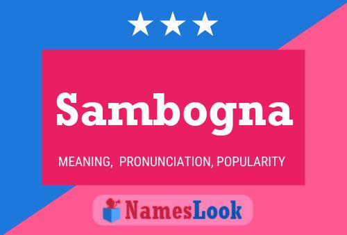 Sambogna Name Poster