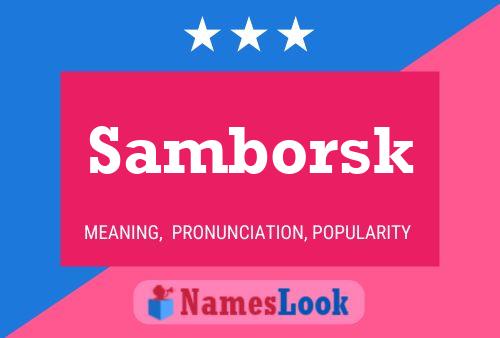 Samborsk Name Poster