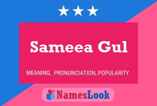 Sameea Gul Name Poster