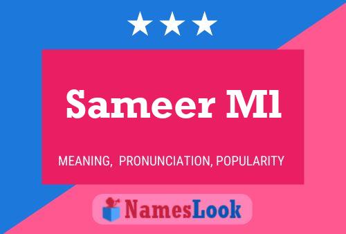 Sameer Ml Name Poster