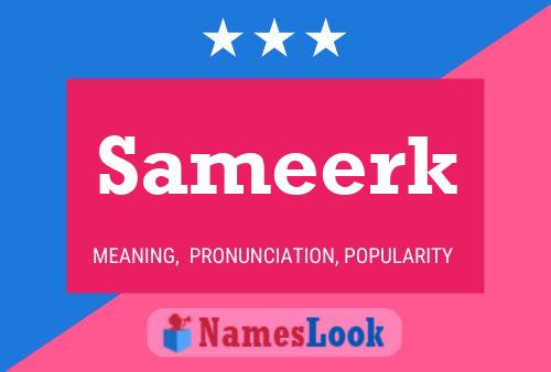 Sameerk Name Poster