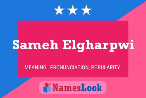 Sameh Elgharpwi Name Poster