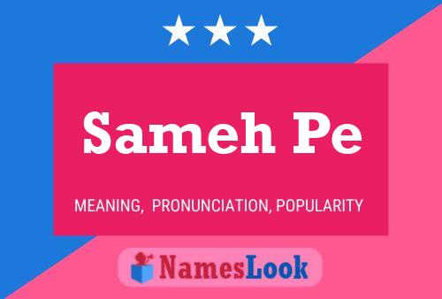 Sameh Pe Name Poster