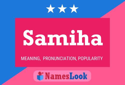 Samiha Name Poster