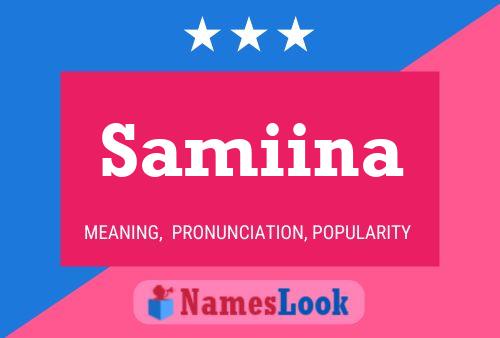 Samiina Name Poster