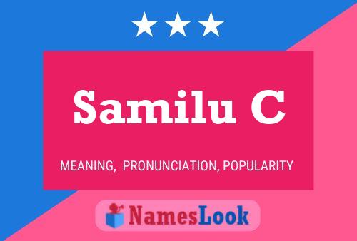 Samilu C Name Poster