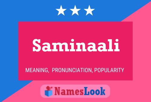 Saminaali Name Poster