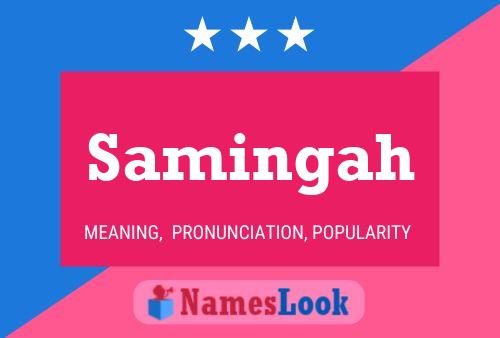 Samingah Name Poster