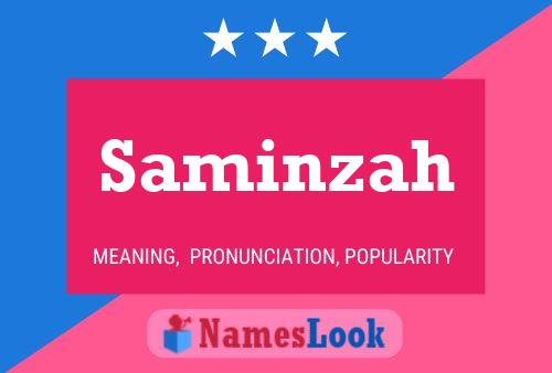 Saminzah Name Poster