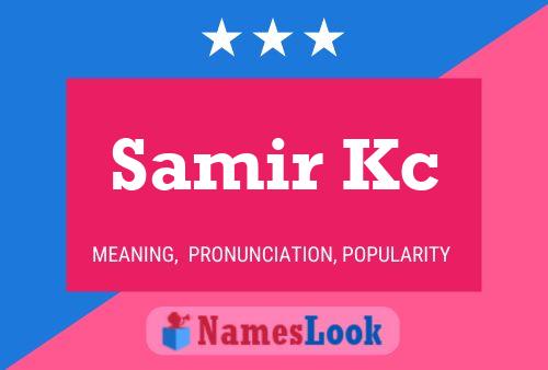 Samir Kc Name Poster