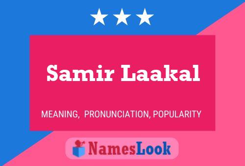 Samir Laakal Name Poster