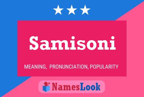 Samisoni Name Poster