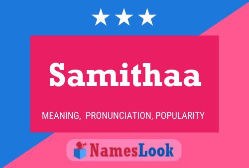 Samithaa Name Poster