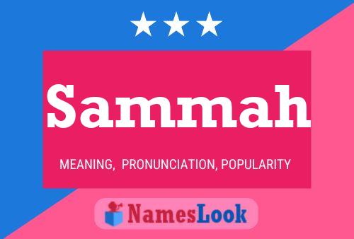 Sammah Name Poster