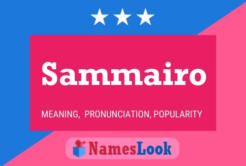 Sammairo Name Poster