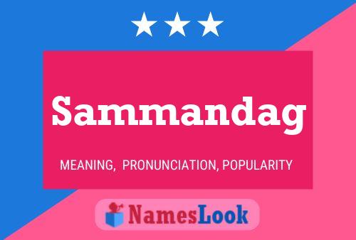 Sammandag Name Poster