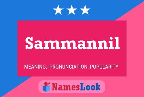 Sammannil Name Poster