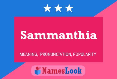 Sammanthia Name Poster