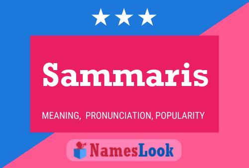 Sammaris Name Poster