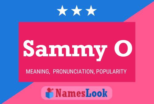 Sammy O Name Poster