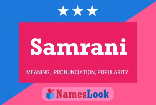 Samrani Name Poster