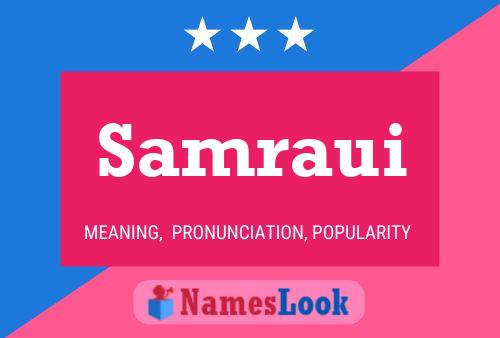 Samraui Name Poster