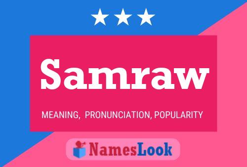 Samraw Name Poster